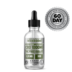 Zero High CBD Oil Ultra Concentrated Isolate Tincture - THC-Free - 1000MG Bottle With Satisfaction Guarantee