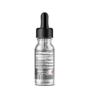 Pocket Size Zero High CBD Oil Isolate Tincture - No THC - Concentrated 250MG Bottle Facts Label