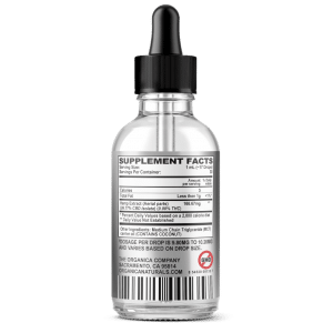 Zero High Hyper Concentrated CBD Oil Isolate Tincture - THC-Free - 5000MG Bottle Facts Label