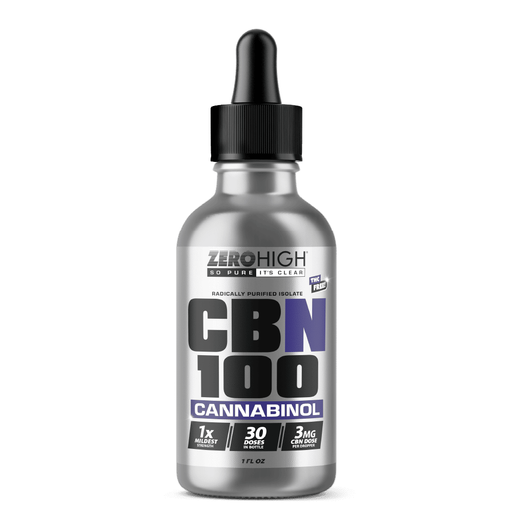 Mildest Strength 100mg CBN oil isolate from Zero High - pure Cannabinol with no THC
