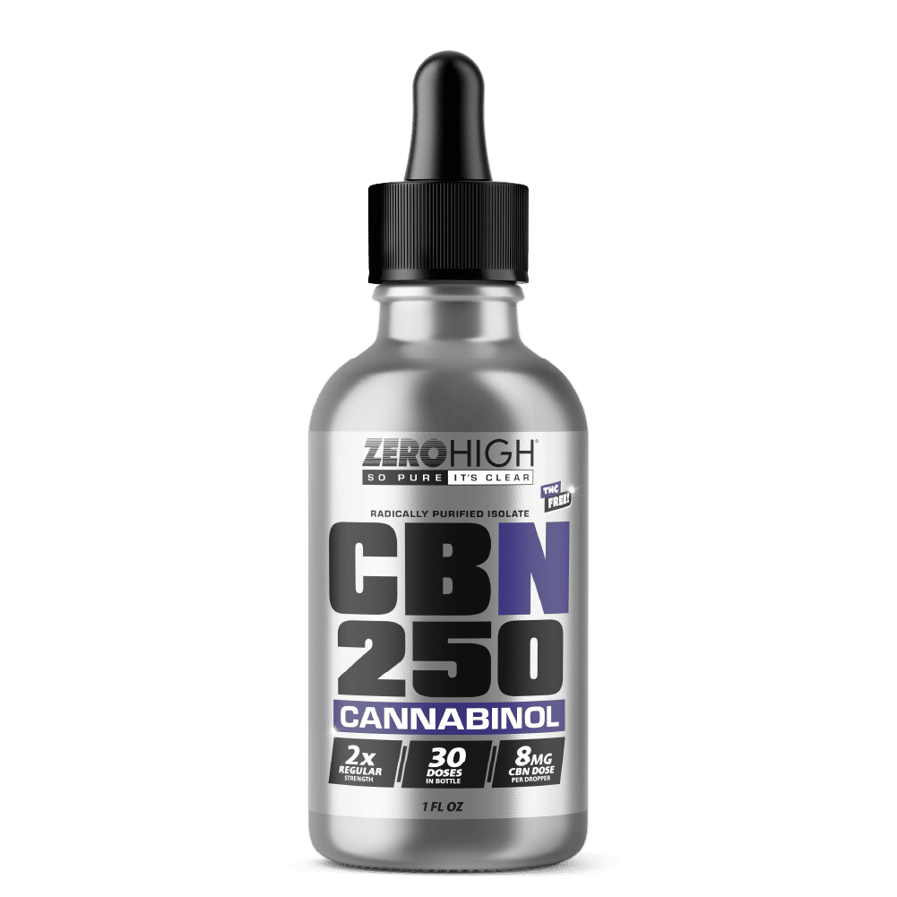 Regular Strength 250mg CBN oil isolate from Zero High - pure Cannabinol with no THC