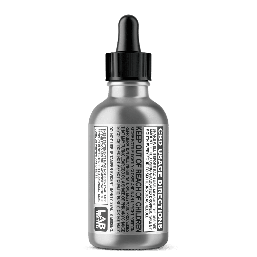 CBD Oil - Concentrated 10,000mg Zero High Isolate With No THC Usage Guidelines