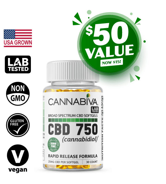 750MG Broad Spectrum CBD Softgels Sample